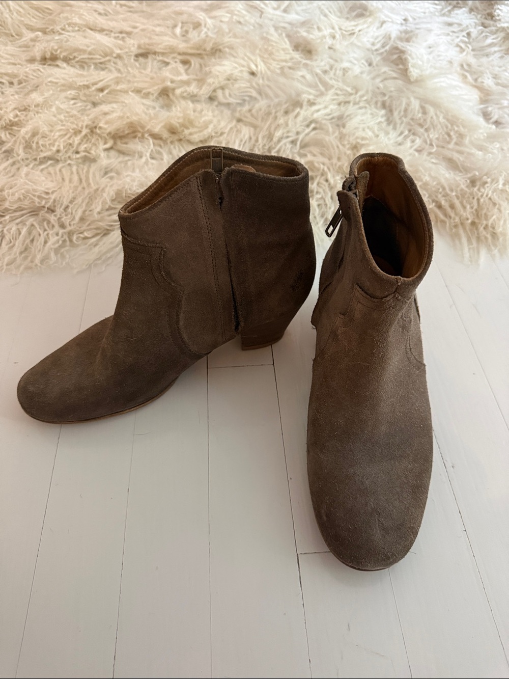 Isabel Marant Dicker Suede Boots Size 38